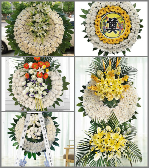 山西朔州朔城区小平易乡安庄村花圈速递